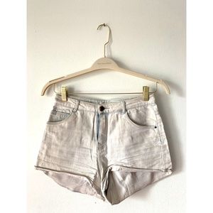 White Zara High-Waisted Shorts